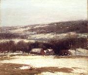 Alexander Theobald Van Laer Winter Landscape oil painting reproduction